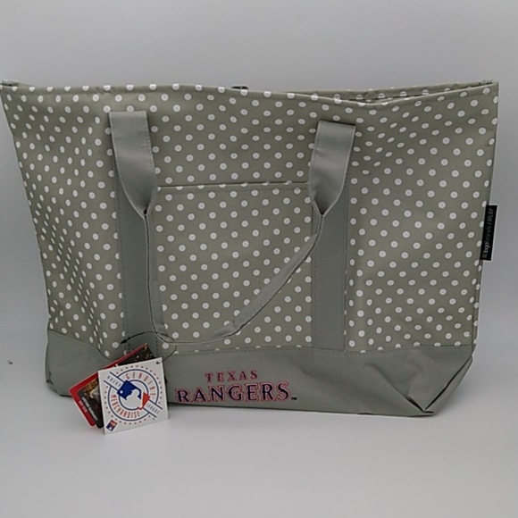 Texas Rangers MLB Dot Large Tote Bag - Picture 3 of 5